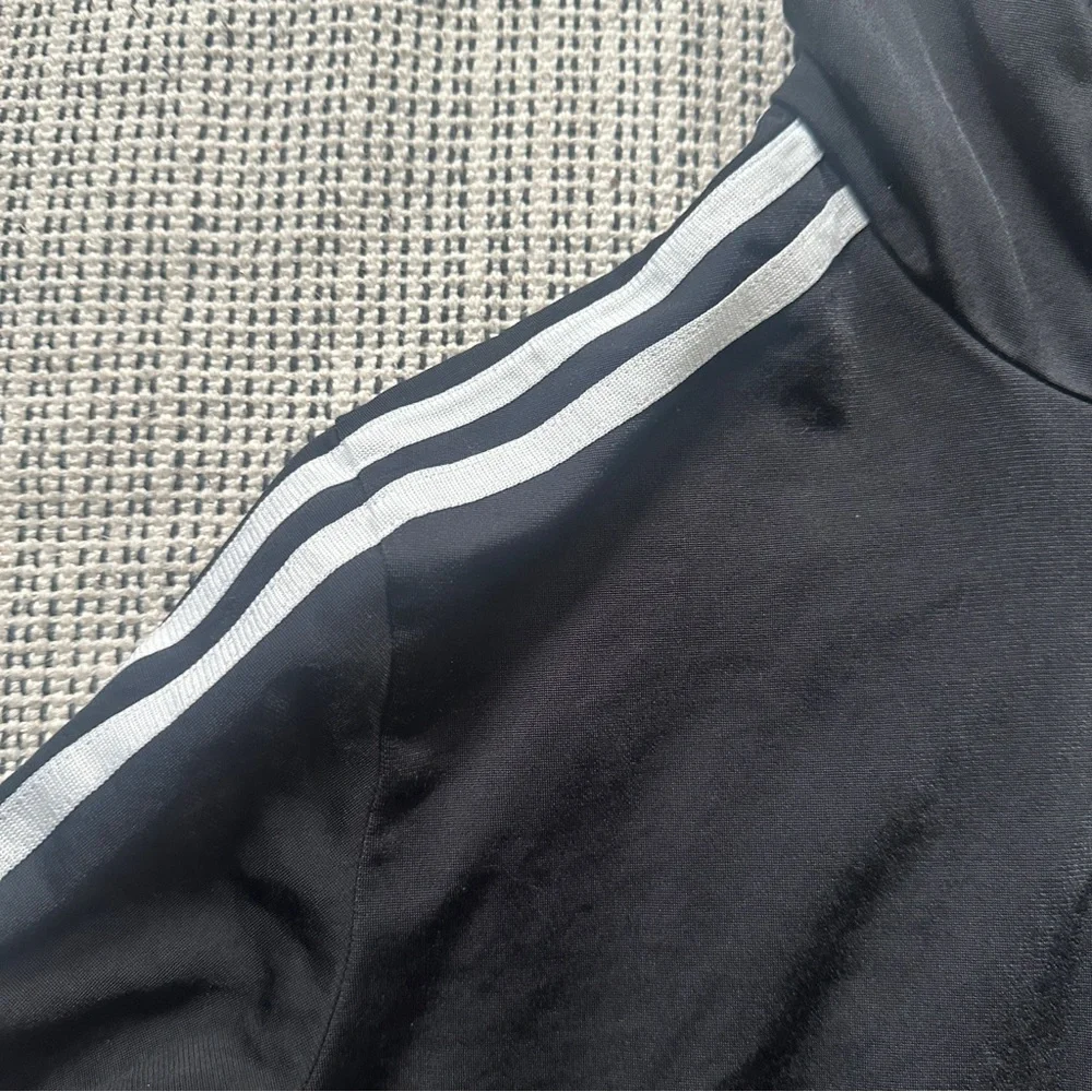 ADIDAS Black and White Full Zip Sweatshirt Size S - Picture 3 of 7